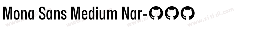 Mona Sans Medium Nar字体转换